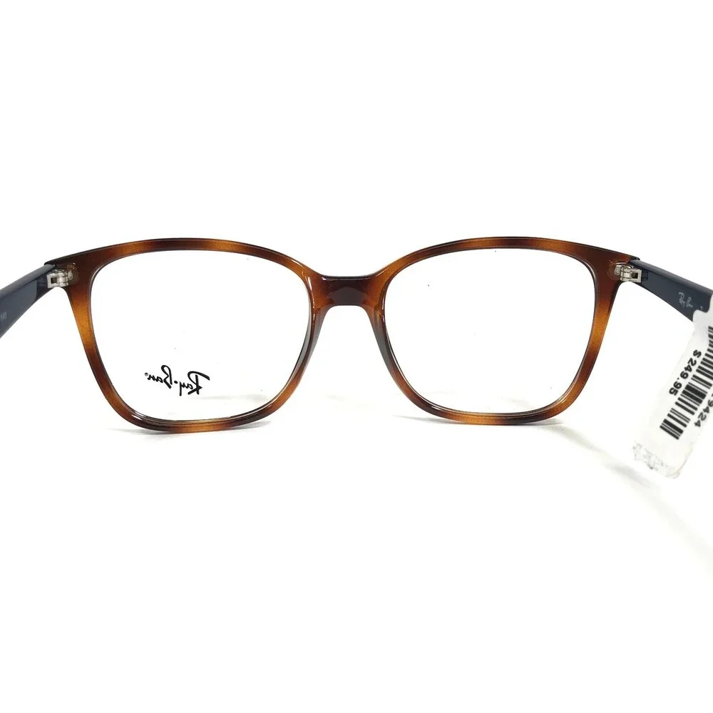 Ray-Ban Eyeglasses Frames RB7066 5585 Blue Brown Tortoise Square 52-17-140